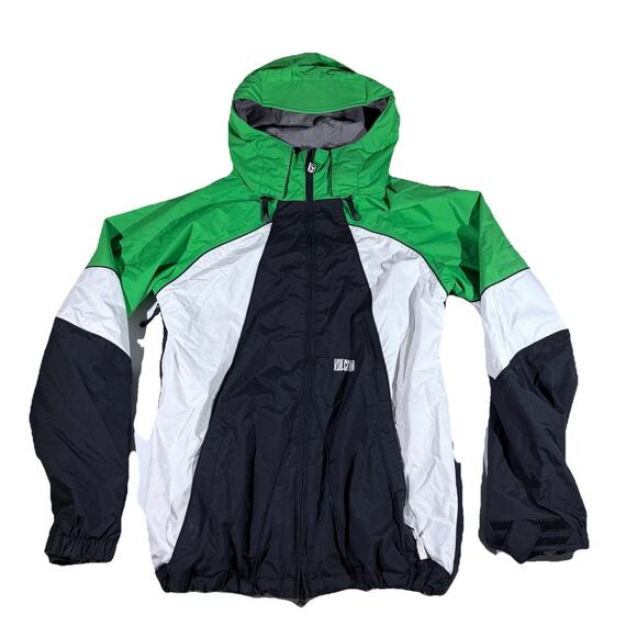 Volcom Nimbus Snowboard Ski Green White Black Blast Jacket Men M Hooded G065008 - Picture 1 of 16